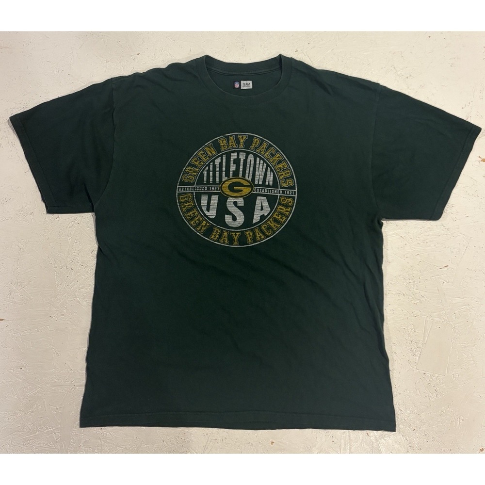 NFL Team Apparel Green Bay Packers Titletown USA Shirt Mens XL Football